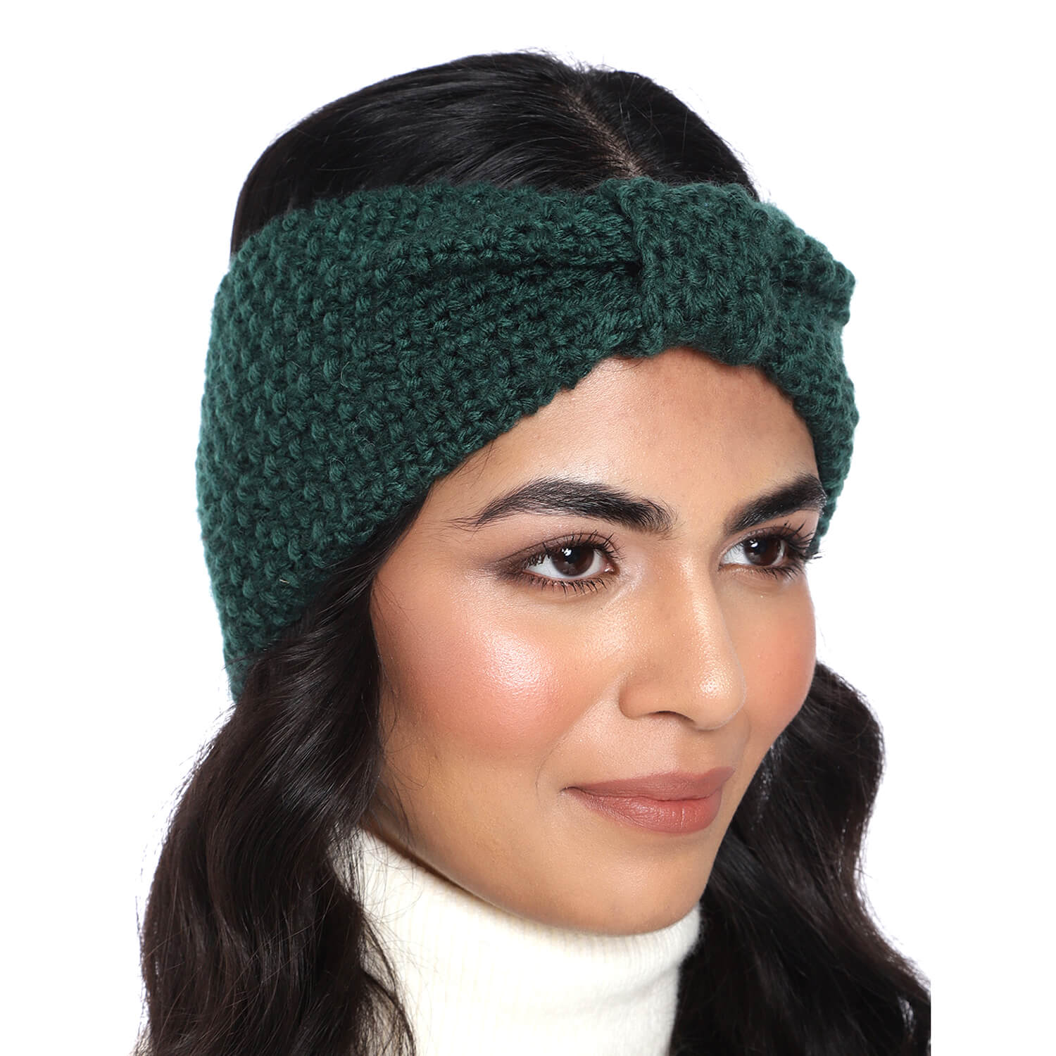 Bow Headband - Dark Green 50