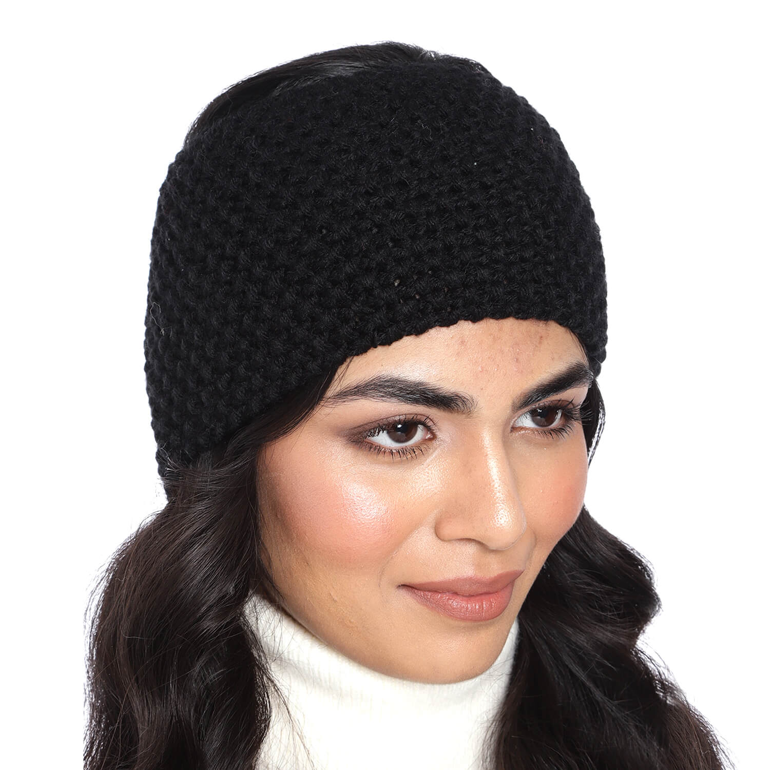 Knitted Headband - Black 602