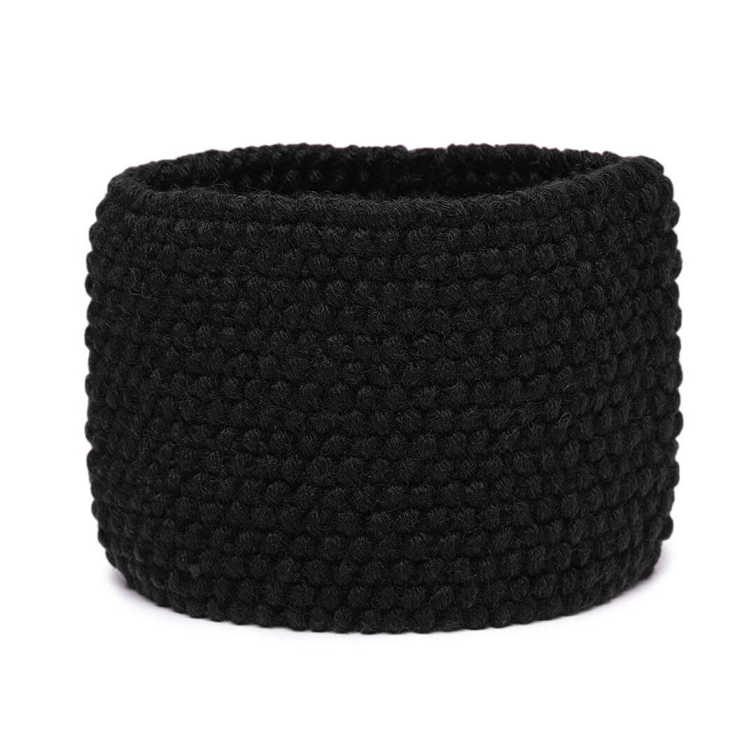 Knitted Headband - Black 602