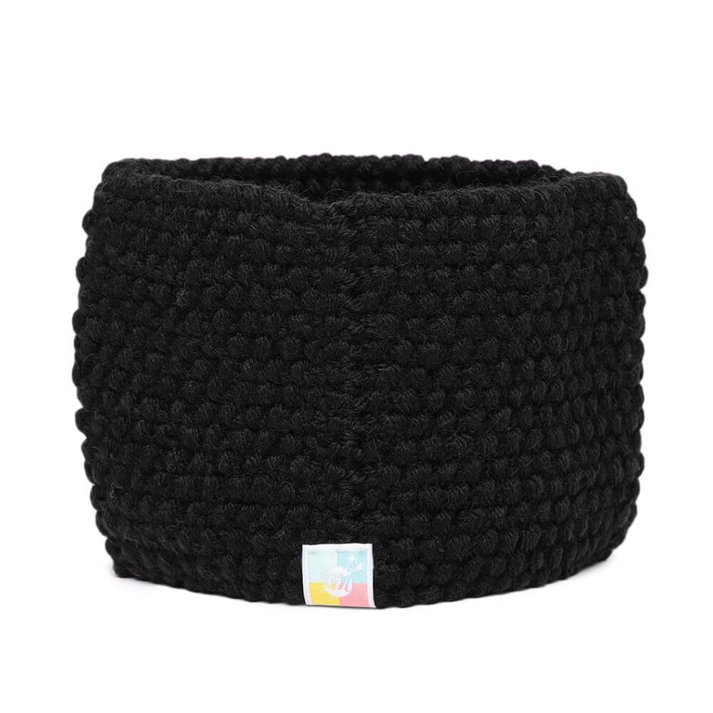 Knitted Headband - Black 602