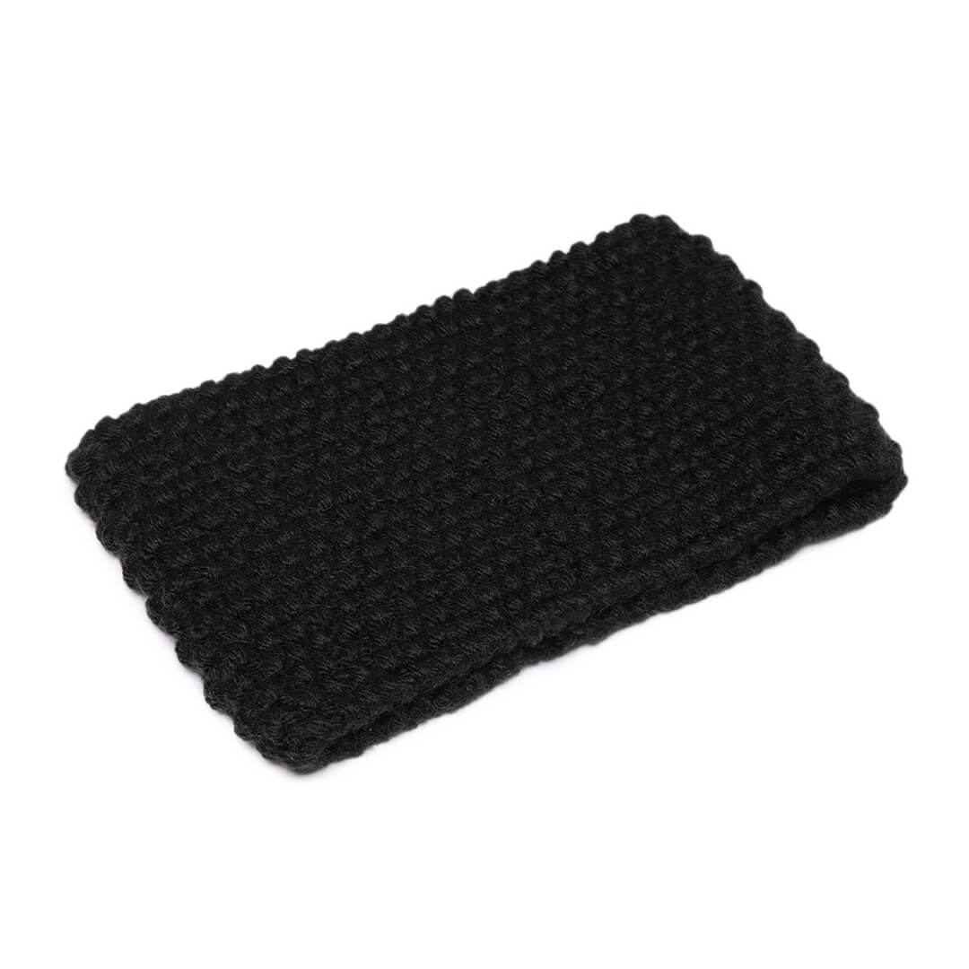 Knitted Headband - Black 602