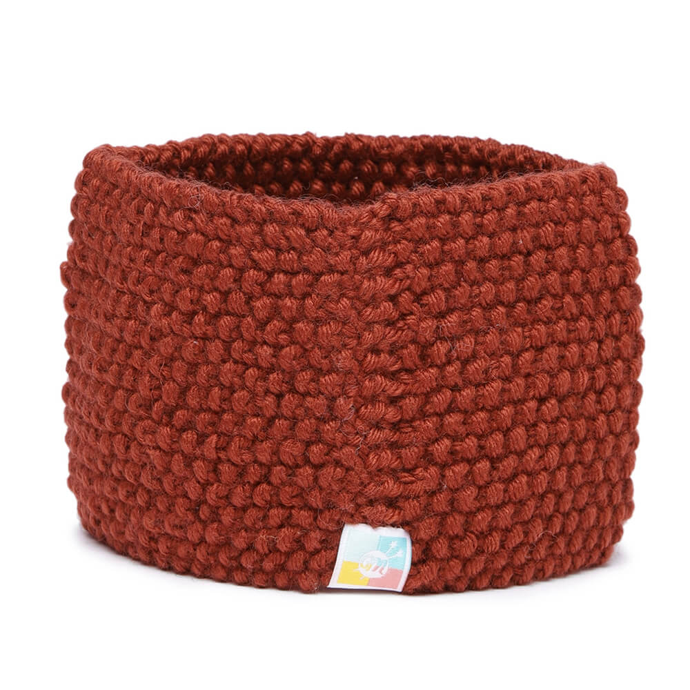 Knitted Headband - Brick Red 603