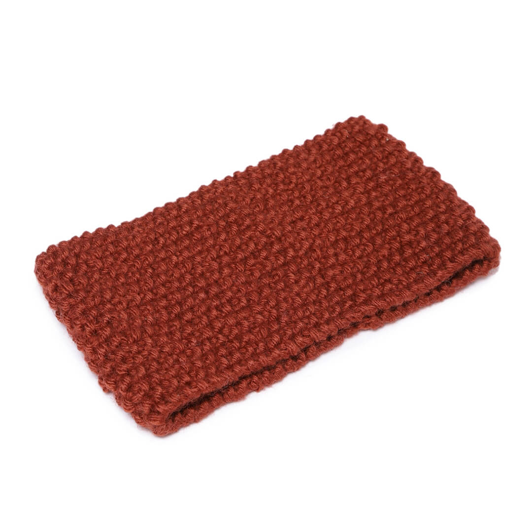 Knitted Headband - Brick Red 603