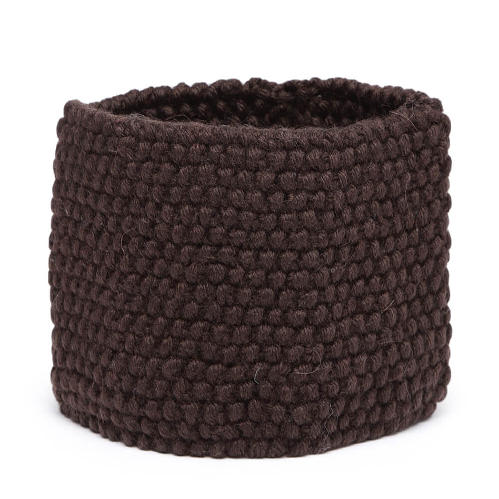 Knitted Headband - Dark Brown 604