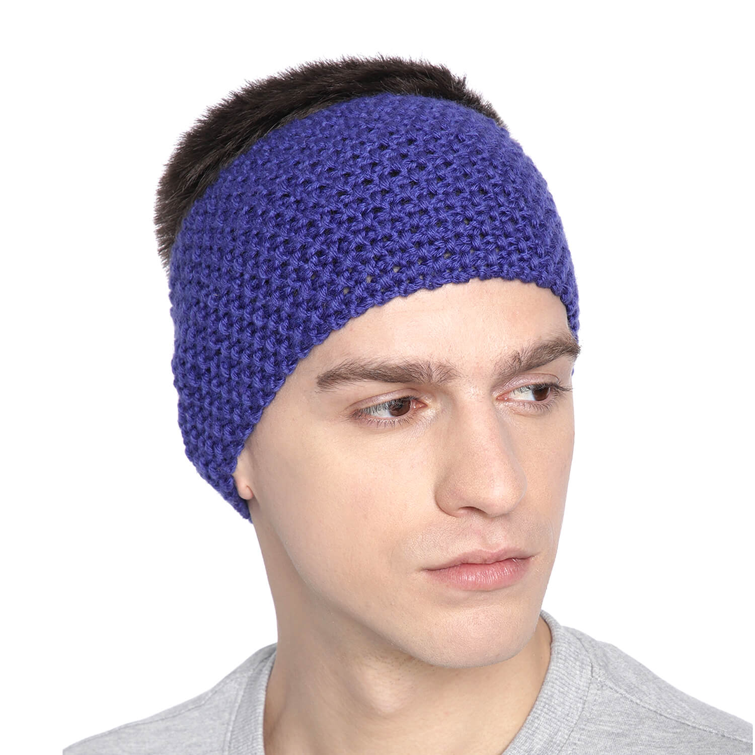 Knitted Headband - Ink Blue 605