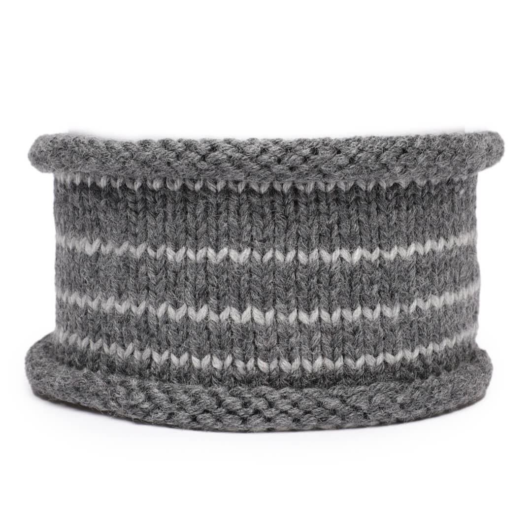 Striped Grey Headband - Grey 612