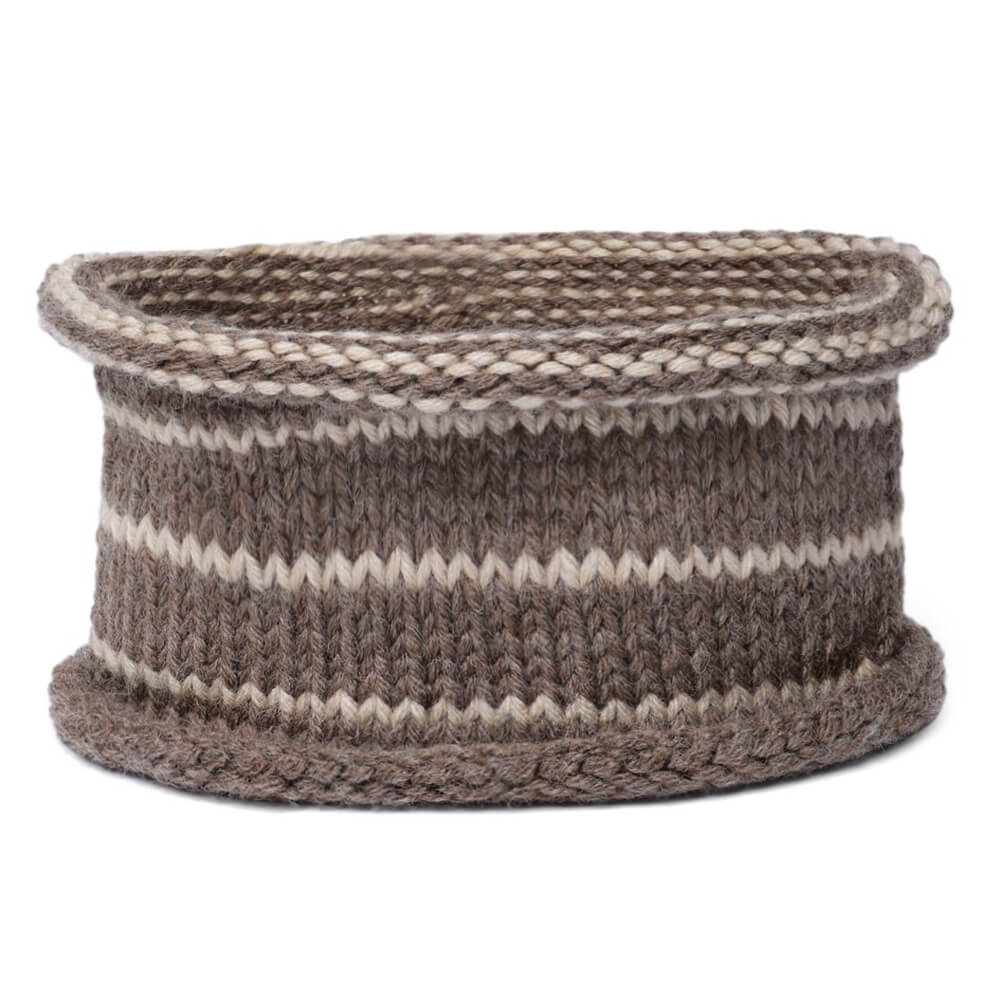 Striped Headband - Brown, Cream 613