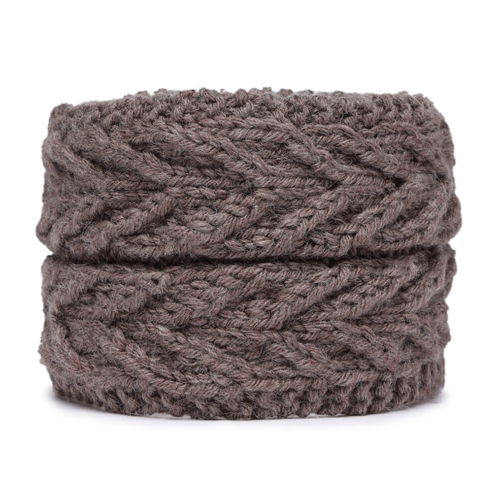 V Stitch Headband - Brown 857