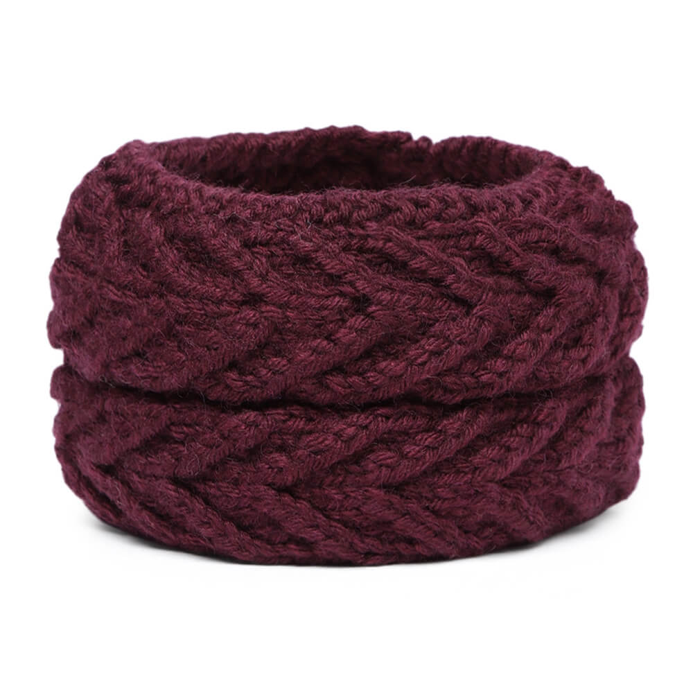 V Stitch Headband - Wine 858