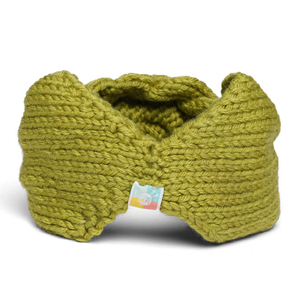 Double Cable Headband - Olive Green 91
