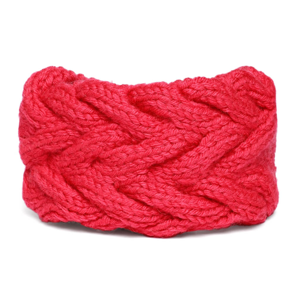 Double Cable Headband - Coral Pink 93