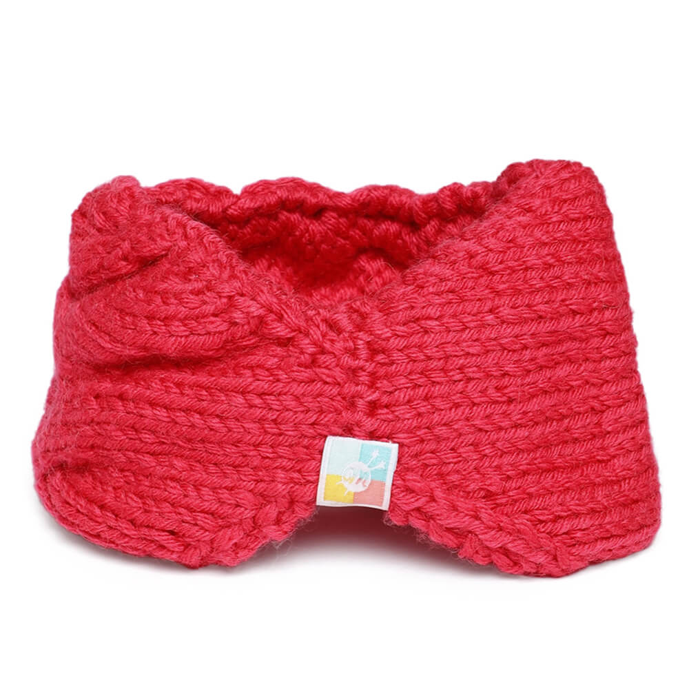Double Cable Headband - Coral Pink 93