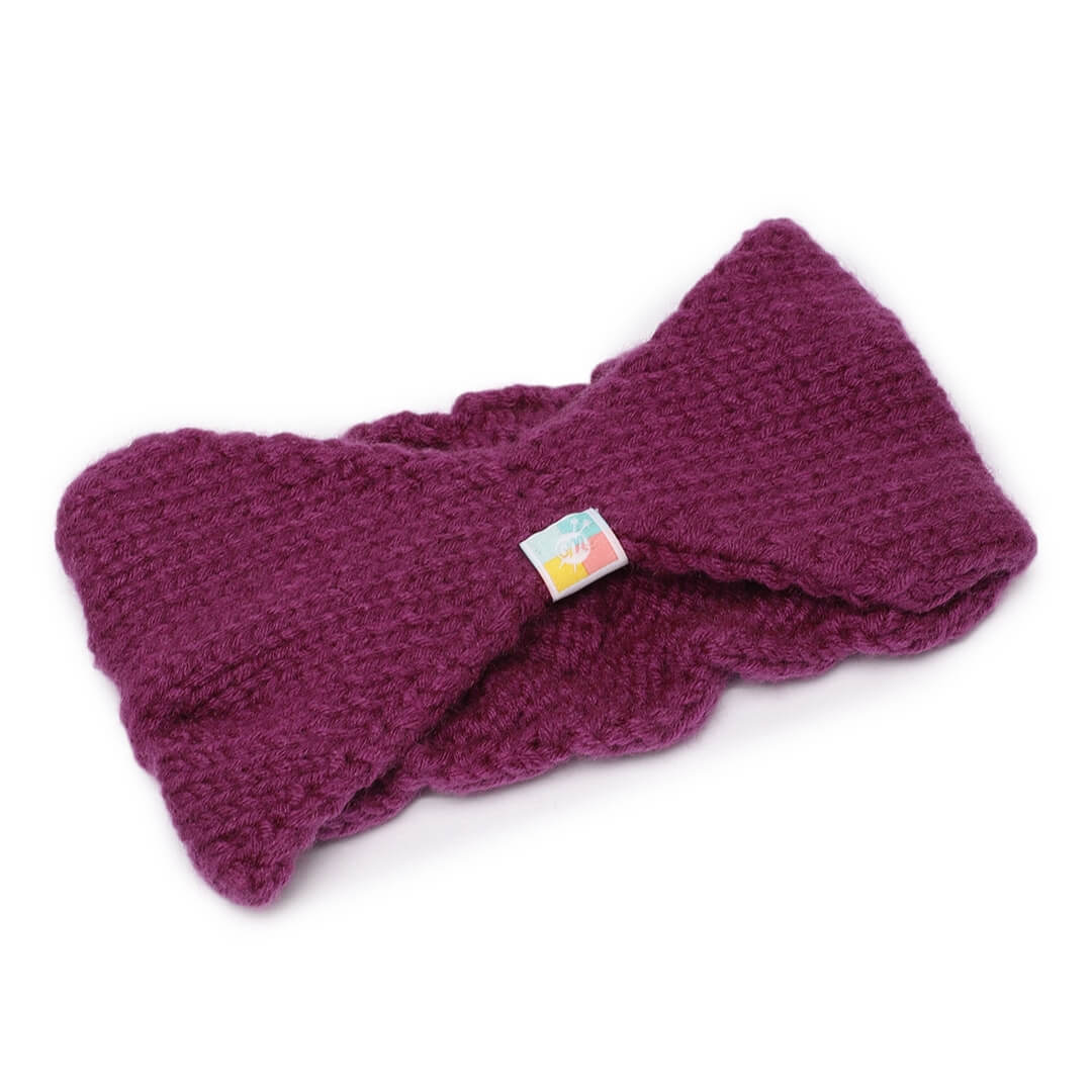 Cable Headband - Purple Double 95