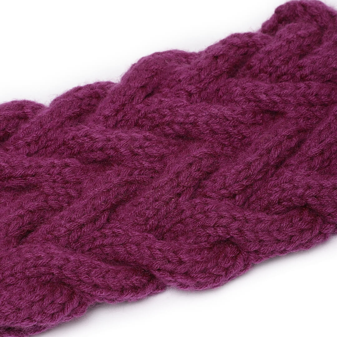 Cable Headband - Purple Double 95