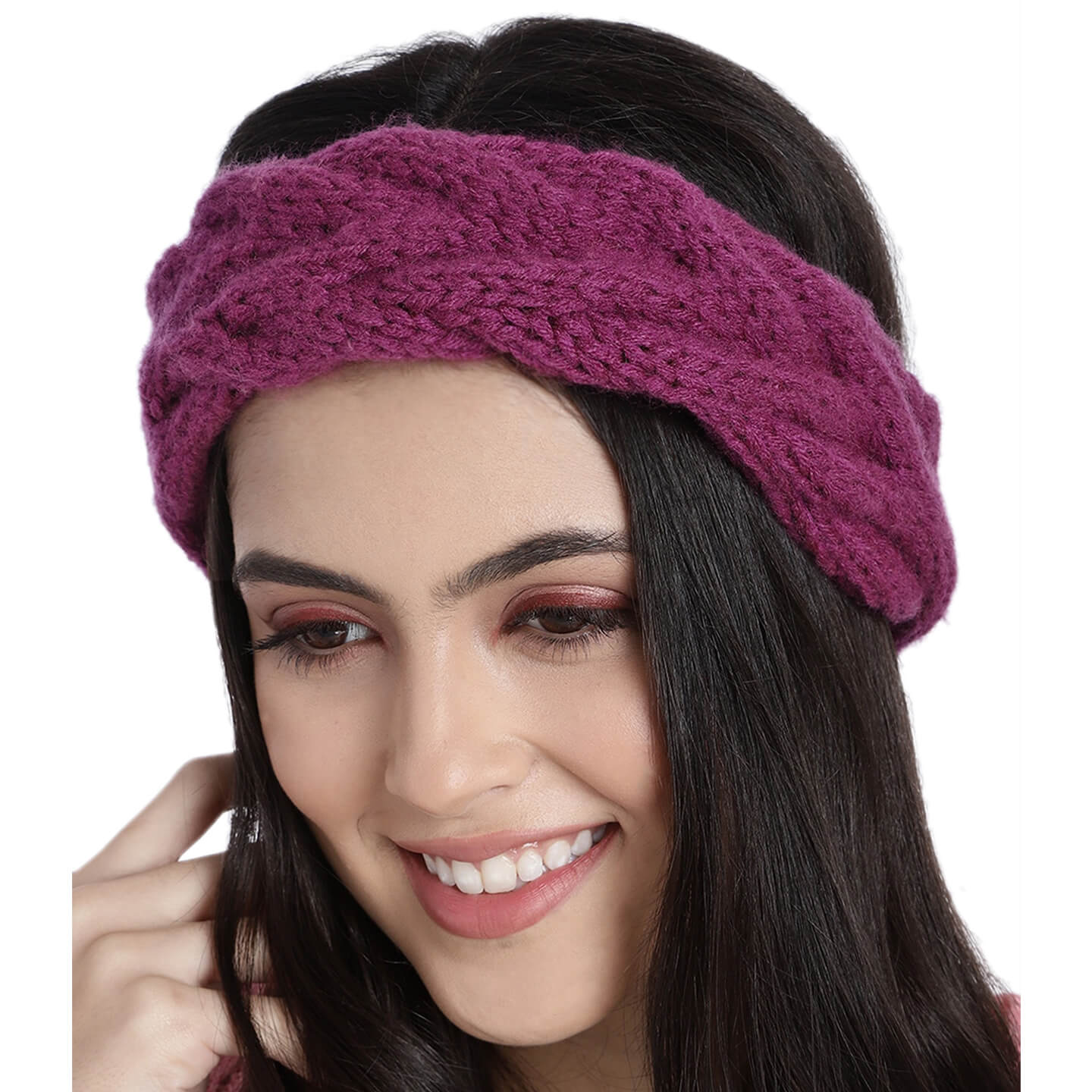 Cable Headband - Purple Double 95