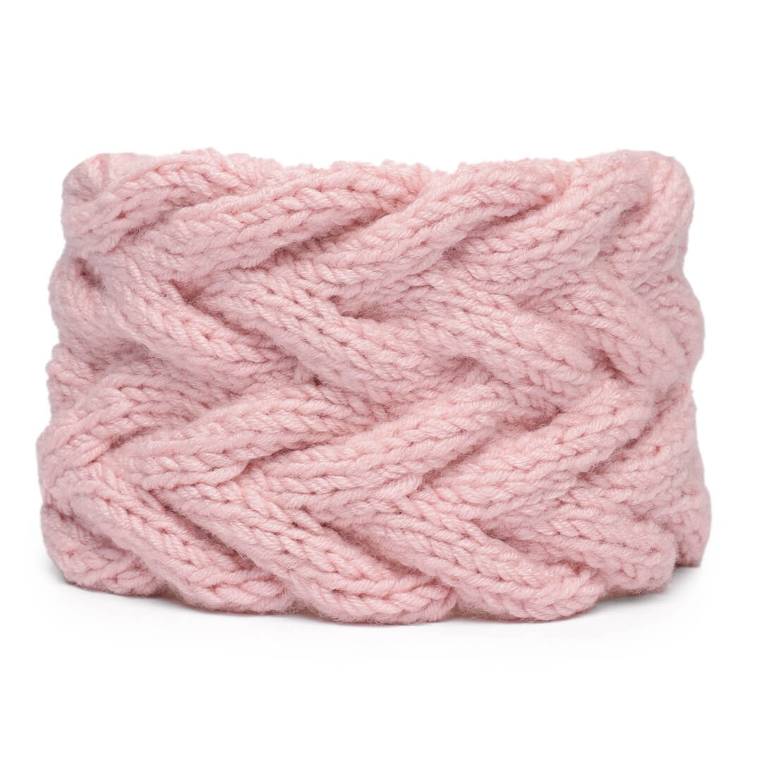 Double Cable Headband - Light Pink 96