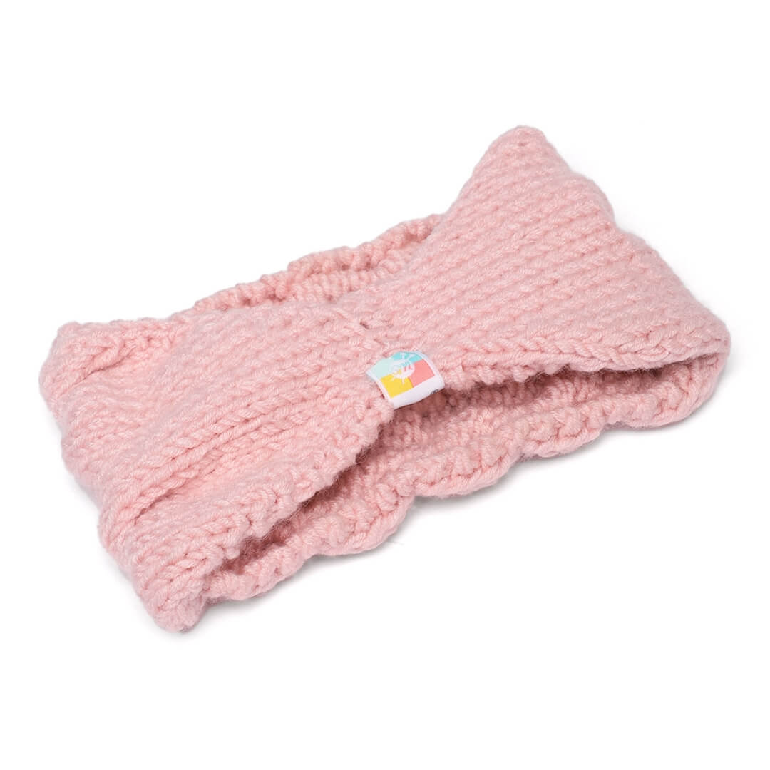 Double Cable Headband - Light Pink 96