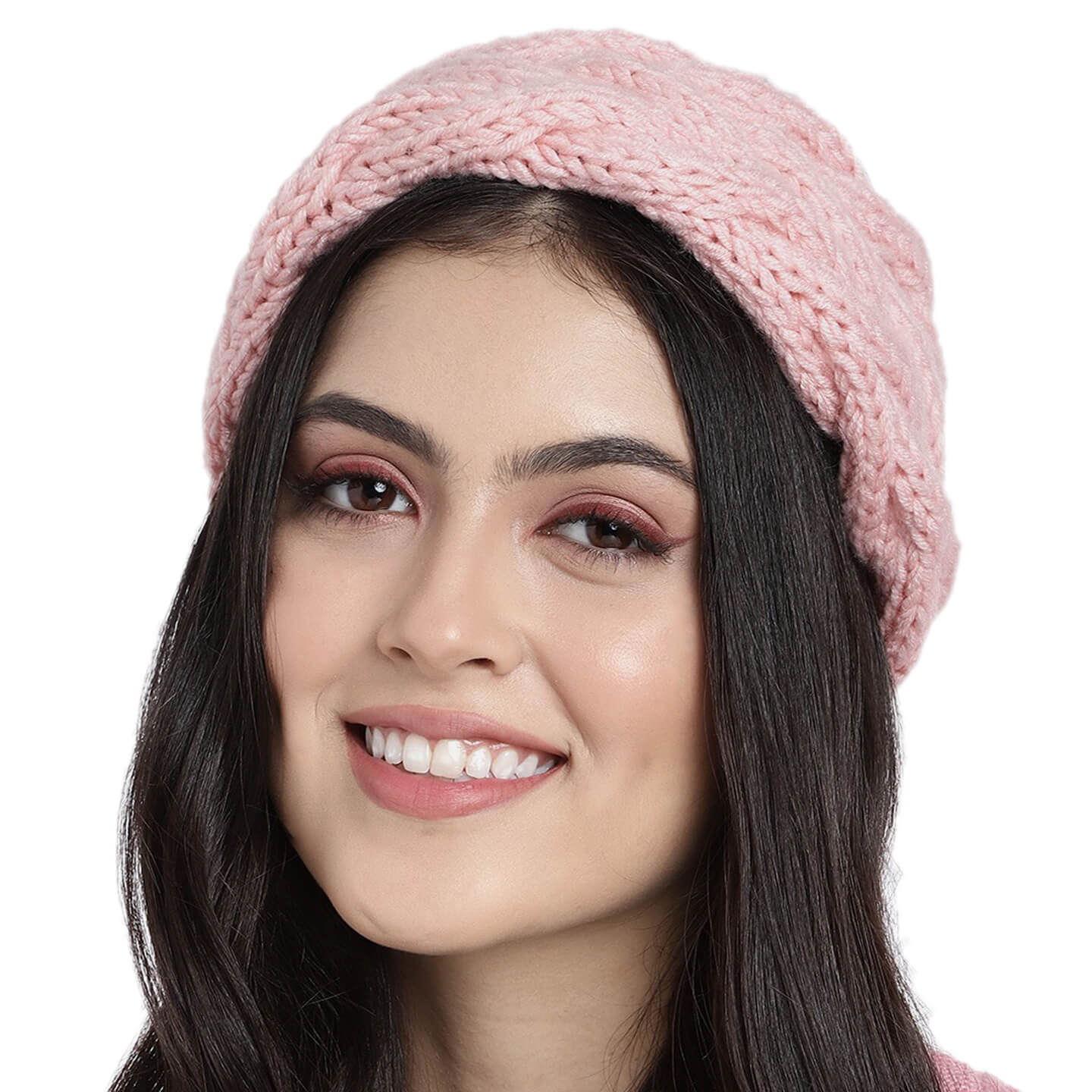 Double Cable Headband - Light Pink 96