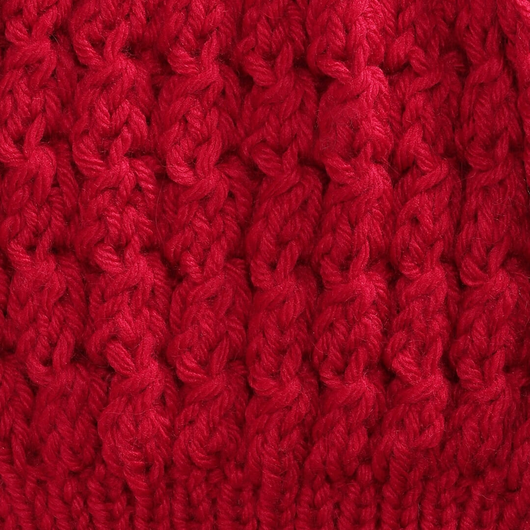 Red Self-Design Beanie - 1483