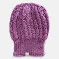 Purple Self-Design Beanie - 1681