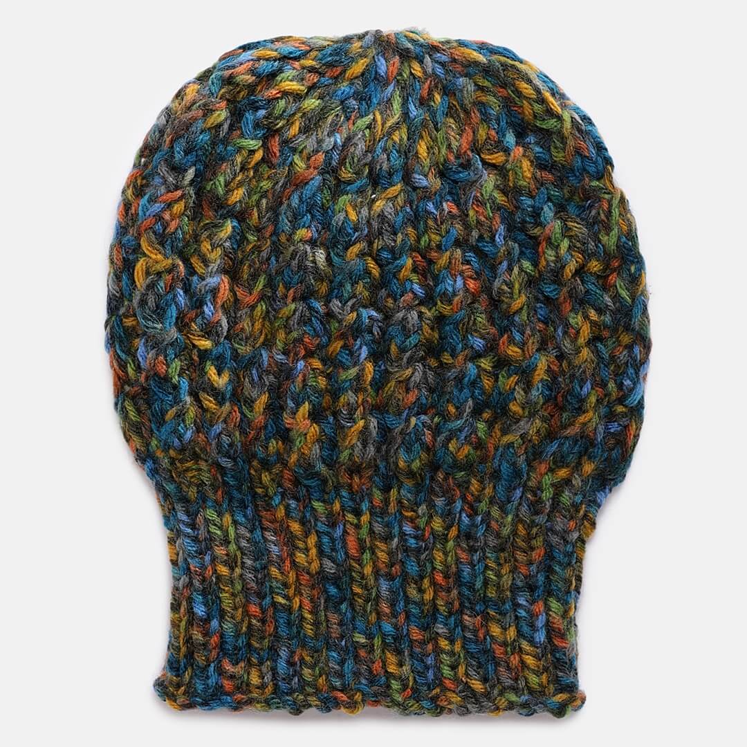 Multicoloured Self-Design Beanie - 1845