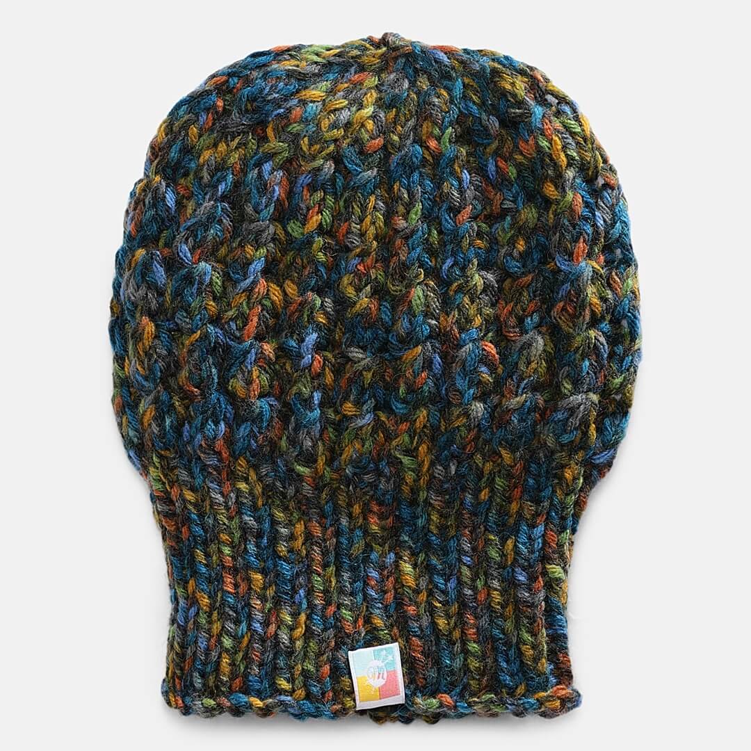 Multicoloured Self-Design Beanie - 1845