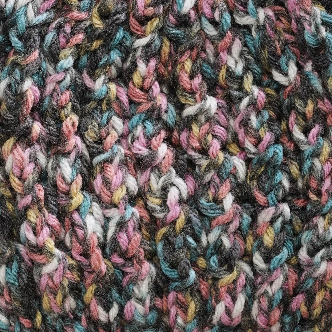 Multicoloured Self-Design Beanie - 1846