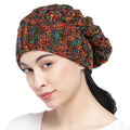 Multicoloured Knit Slouchy Shroom Wool Blend Beanie - 1848