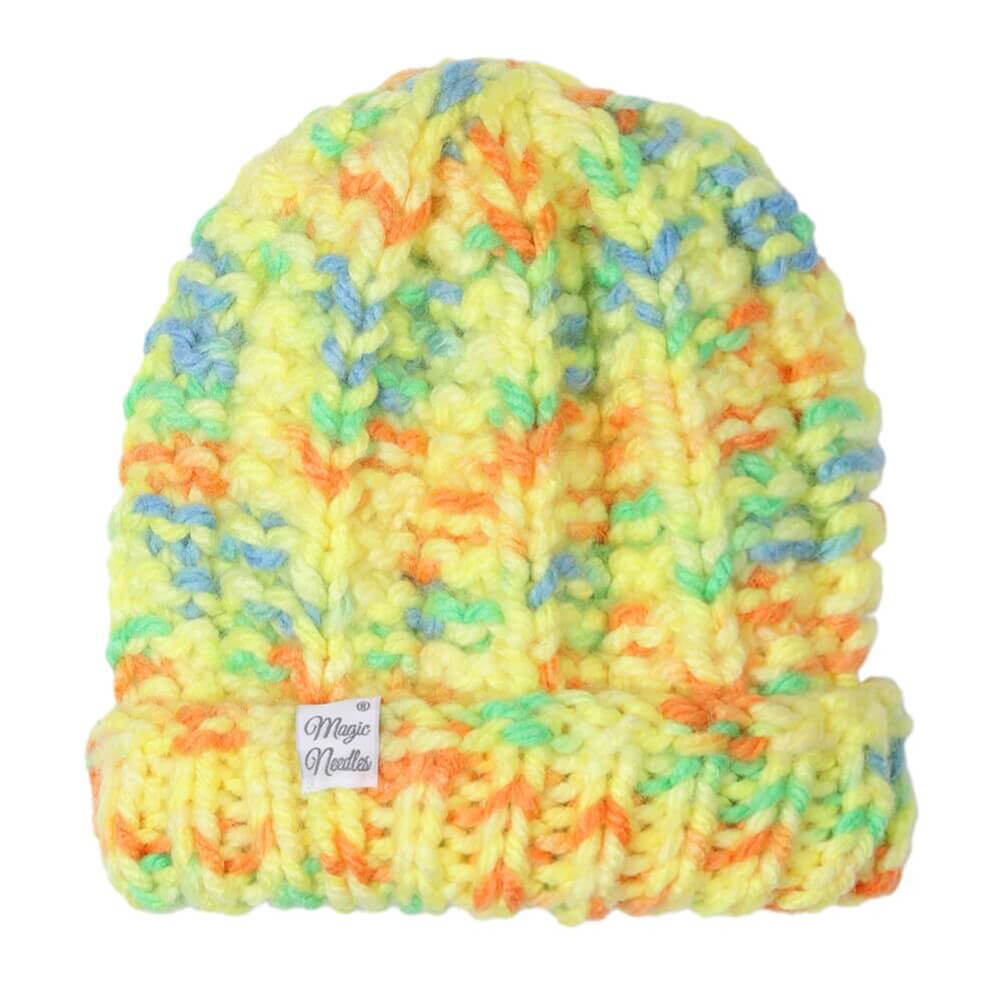 Multicoloured Self-Design Beanie - 2676