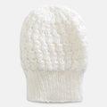 White Self-Design Beanie - 268