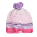 Pink Purple Self-Design Beanie - 2798