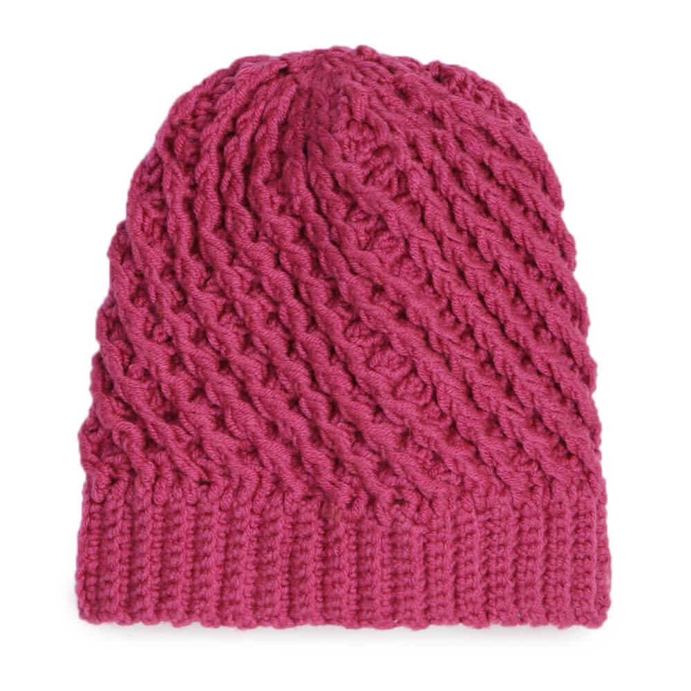 Self-Design Diagonal Beanie - 2833
