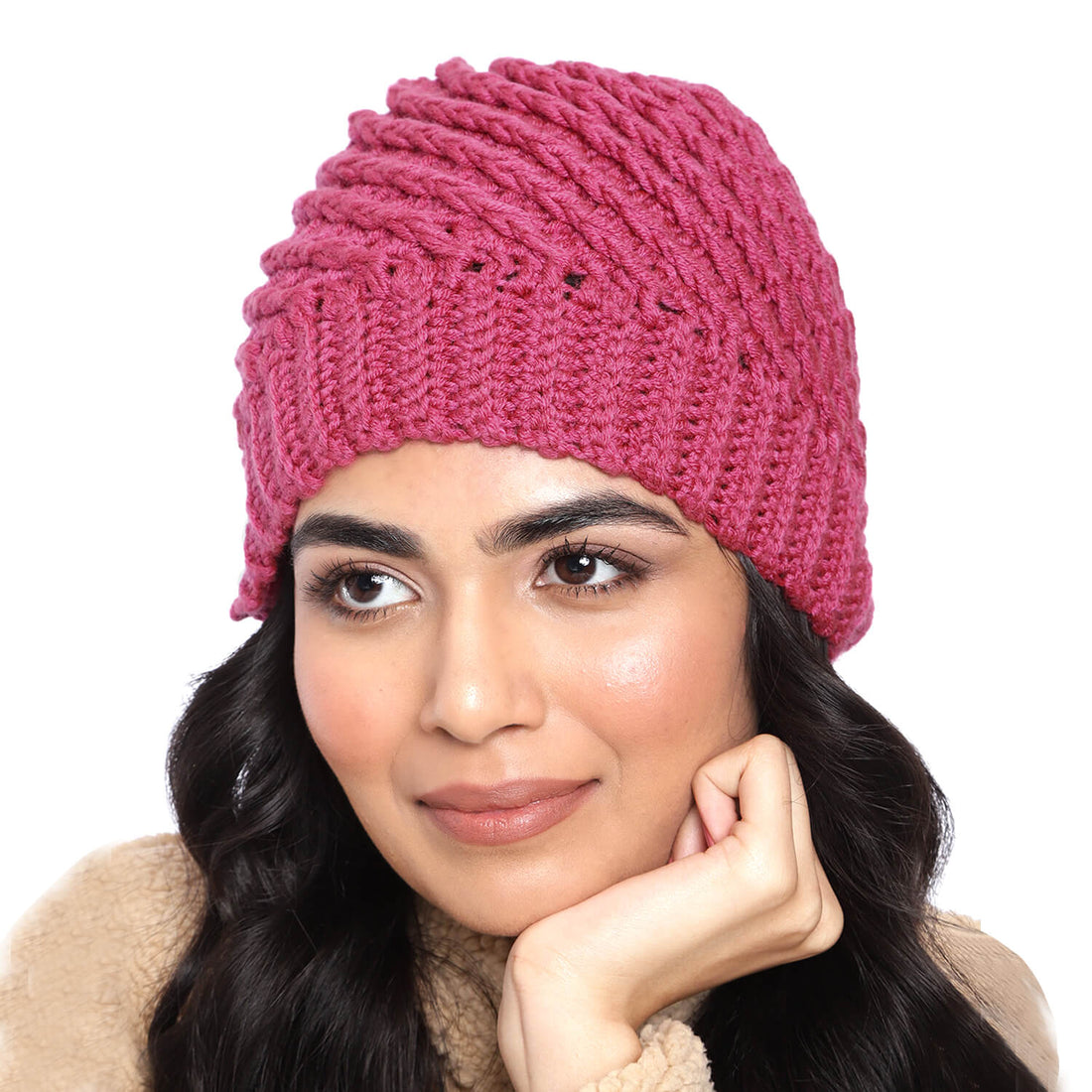 Self-Design Diagonal Beanie - 2833