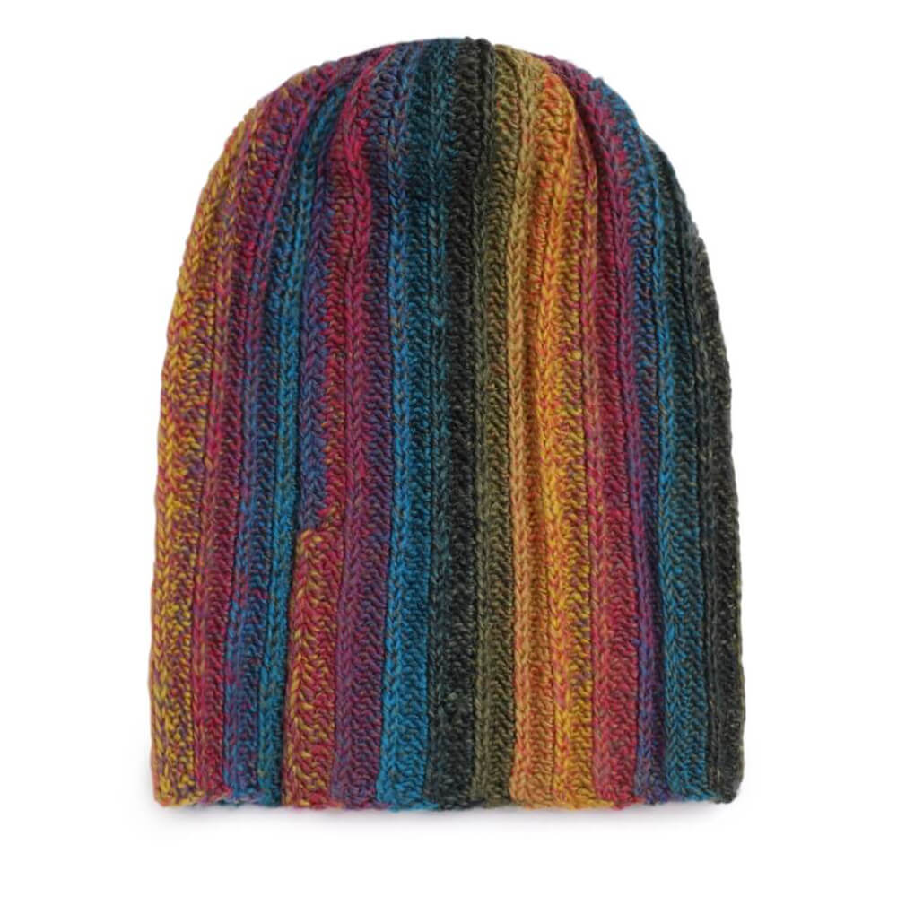 Peacock Colored Beanie - 2938
