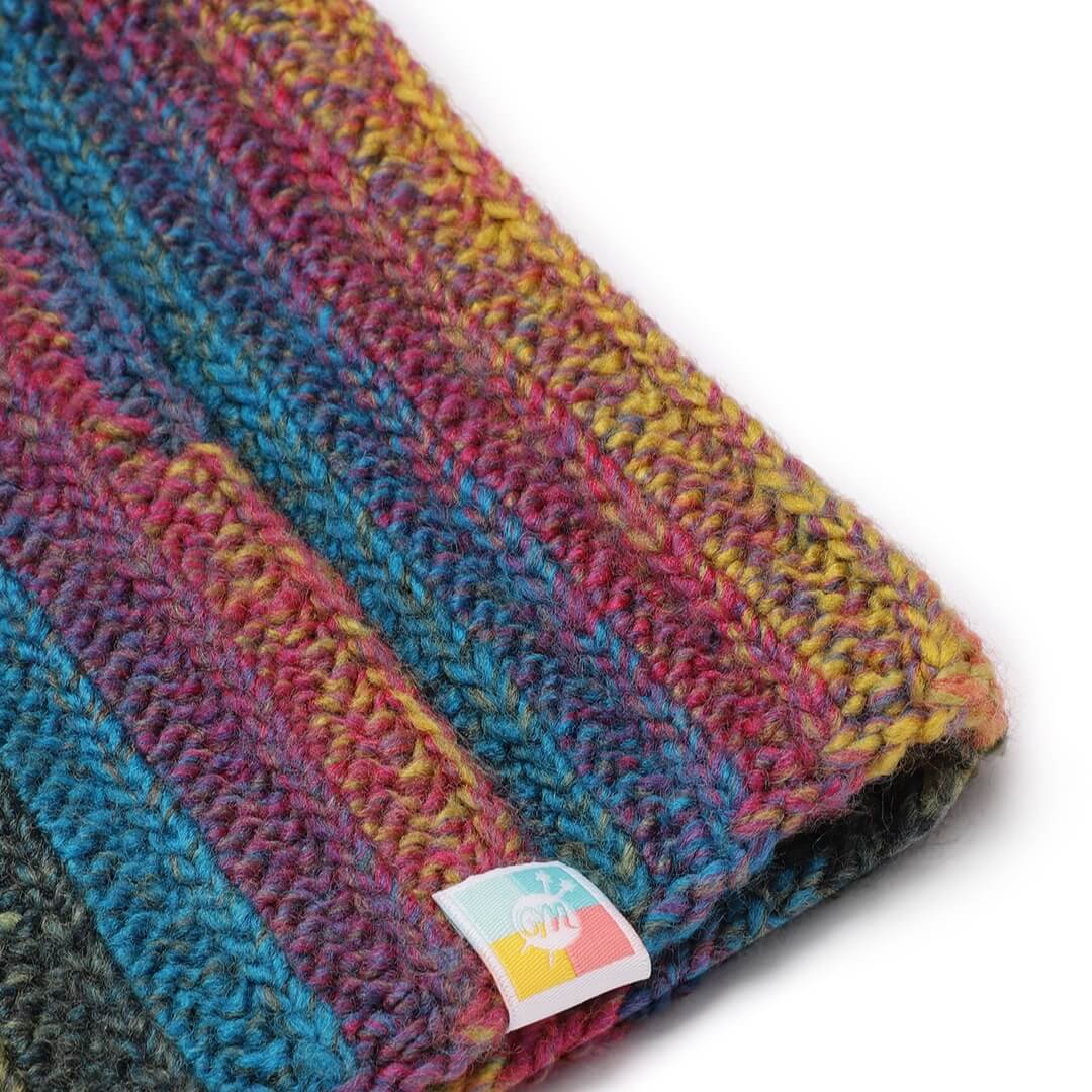 Peacock Colored Beanie - 2938