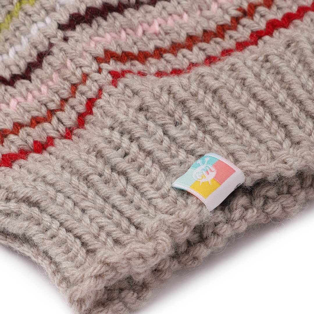 Beige Drawstring Beanie - 634
