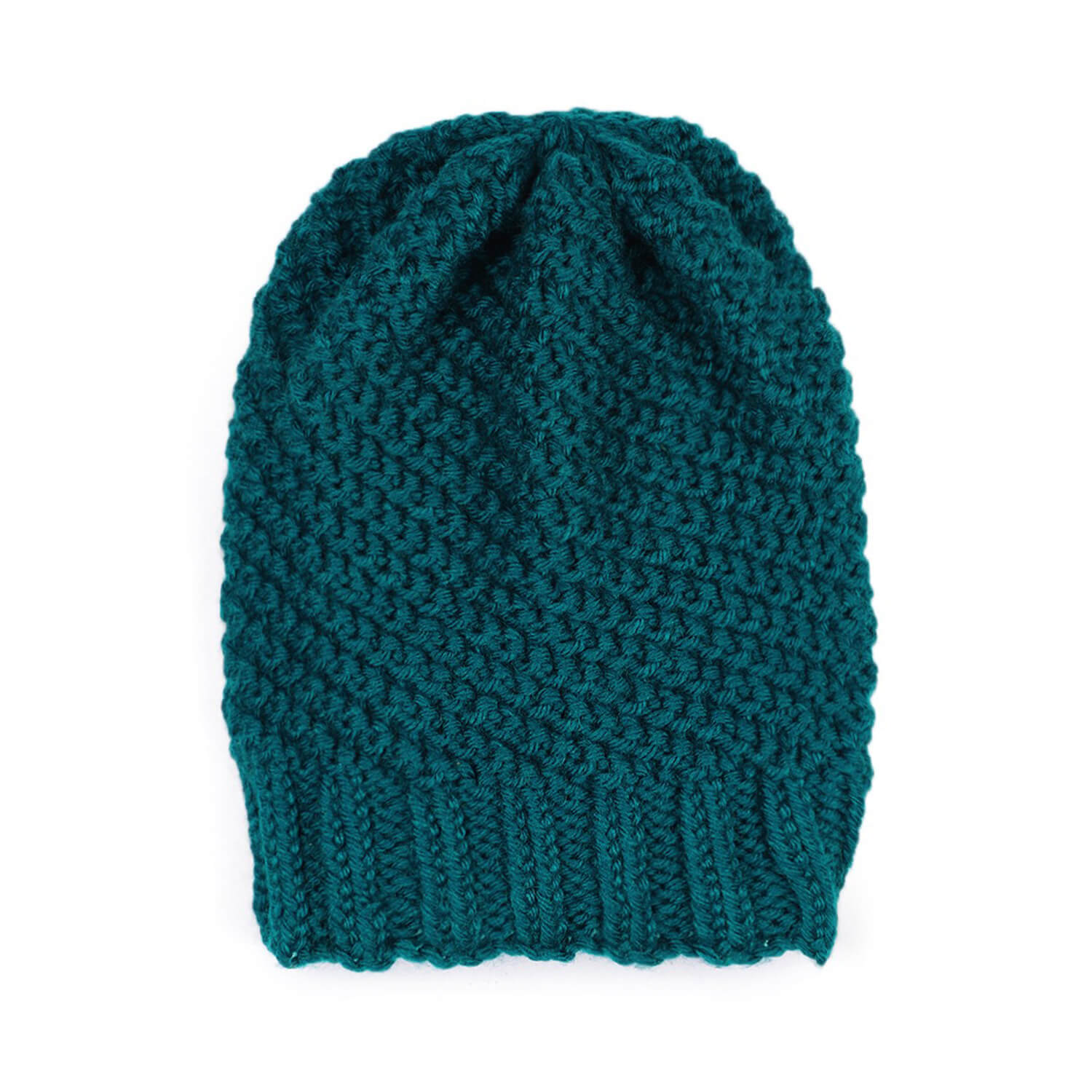 Diagonal Slouch Beanie - 636