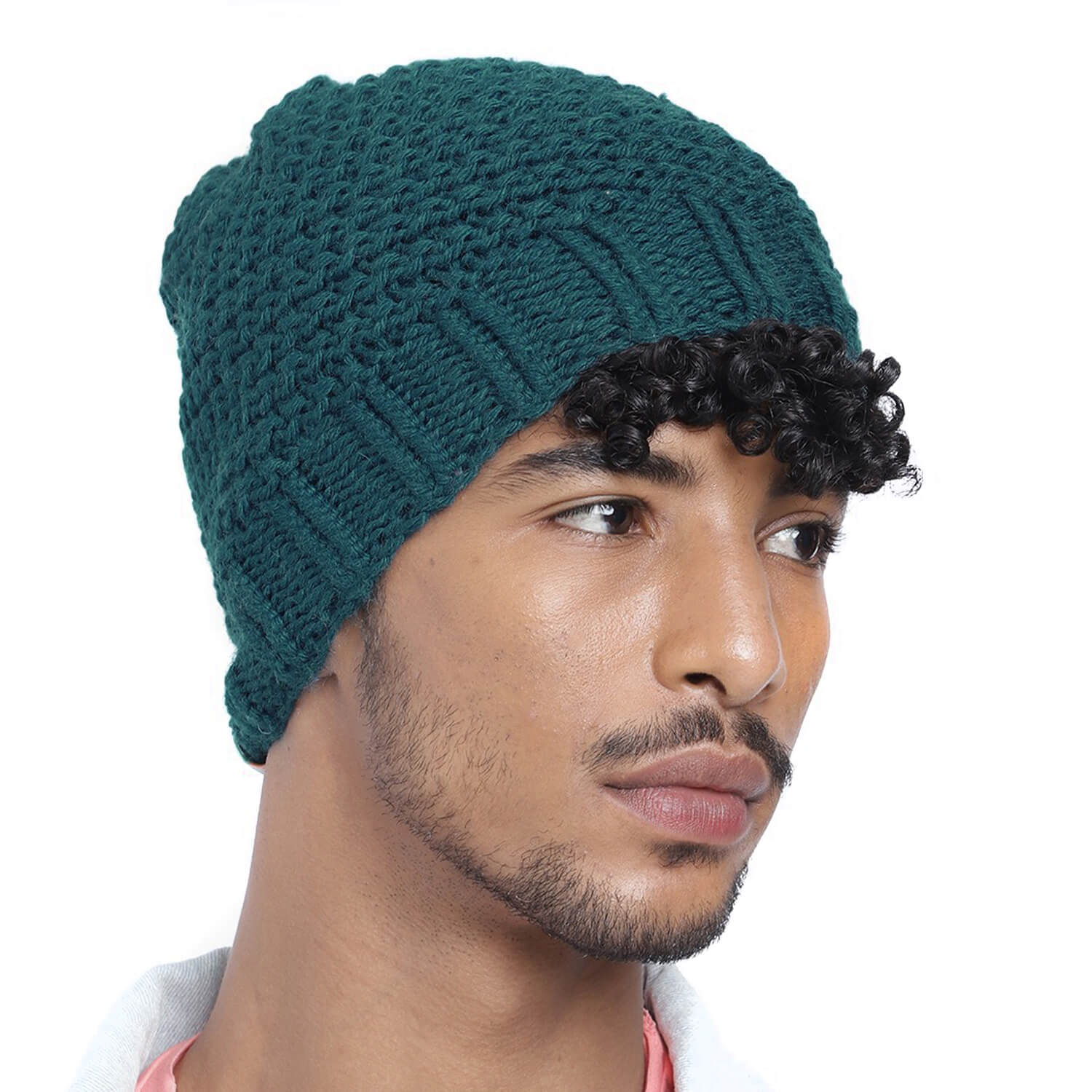 Diagonal Slouch Beanie - 636
