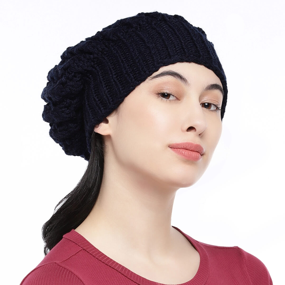 Navy Blue Beanie - 822