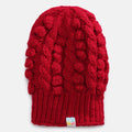 Red Self-Design Beanie - 826