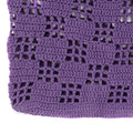 Handmade Crochet Market Bag - Dark Purple 2650