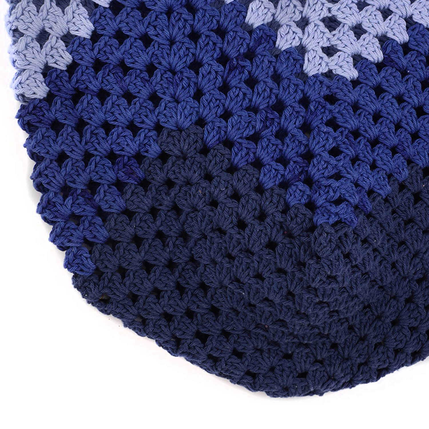 Handmade Crochet Market Bag - Blue 2652