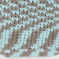 Handmade Crochet Market Bag - Blue, Grey 2653