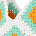 Handmade Crochet Granny Square Bag - Multi-Color 2655