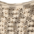 Handmade Crochet Market Bag - Cream, Grey 2662
