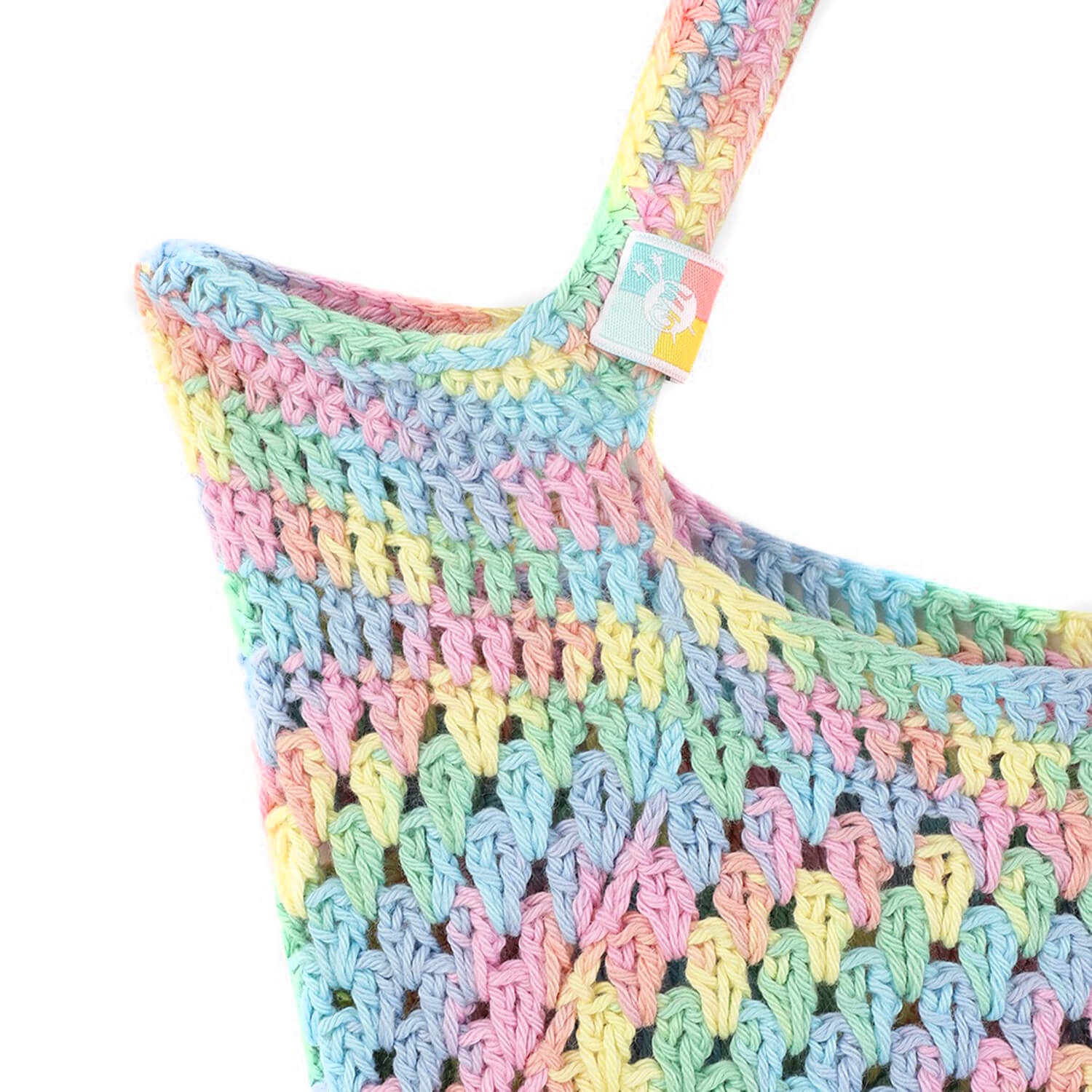 Handmade Crochet Market Bag Multi-Color 2664