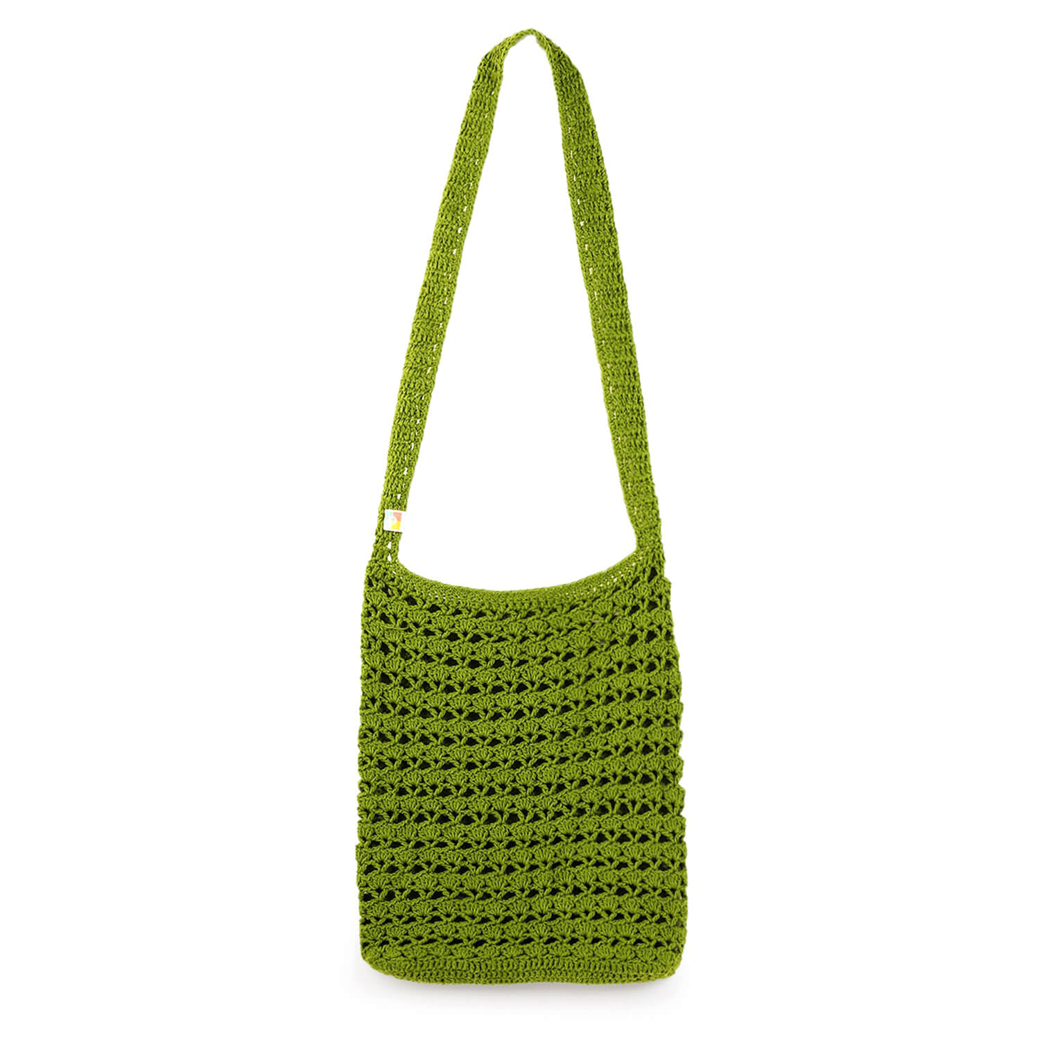 Handmade Crochet Market Bag - Olive Green 2665