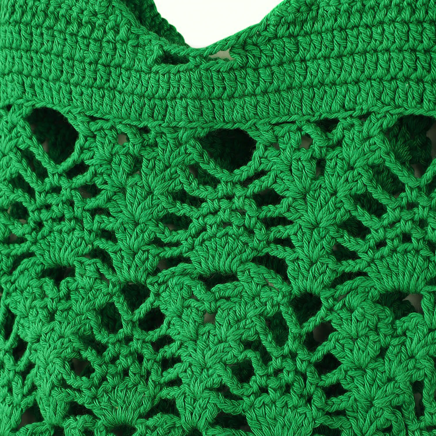 Handmade Crochet Market Bag - Green 2688