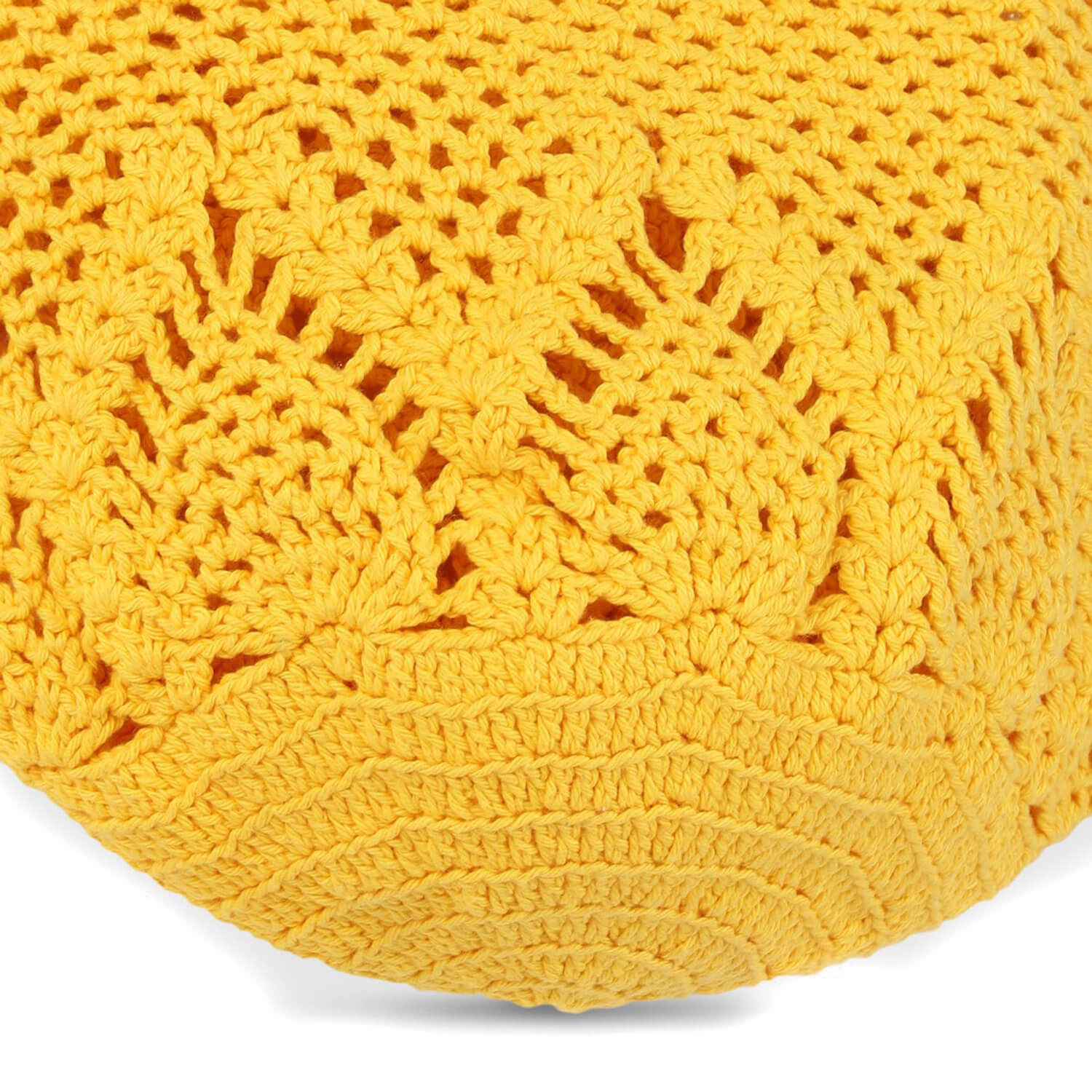 Handmade Crochet Market Bag - Yellow 2692