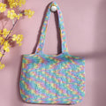 Handmade Crochet Market Bag - Multi-Color 2695